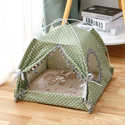 Cat Tent Cat Cat House Enclosed Pet Bed - Xmaker