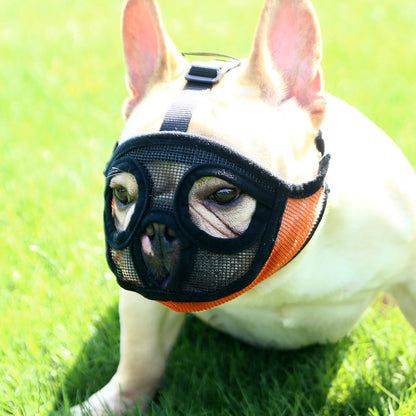 Pet Small Dog French Bulldog Muzzle Dog Mouse Basket Breathable Mask - Xmaker