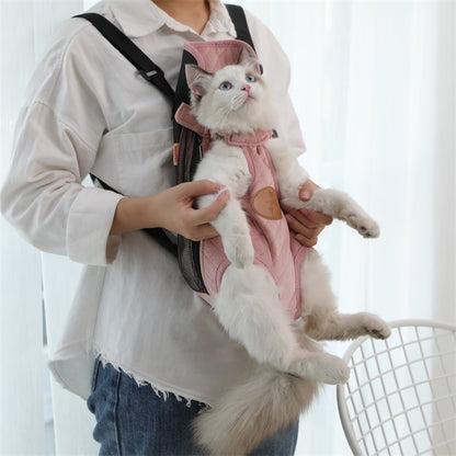 Portable cat backpack for spring outing - Xmaker