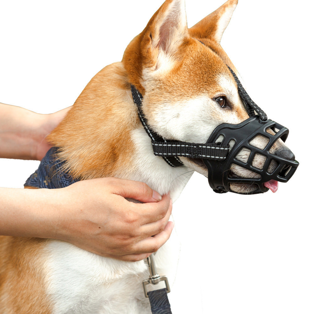 Dog Muzzle Prevents Random Eating, Bite And Barking, Adjustable - Xmaker