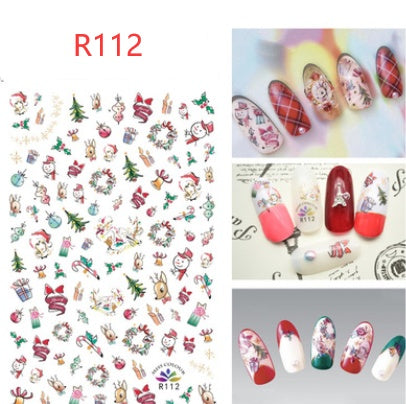 Christmas nail decals ornaments nail stickers - Xmaker