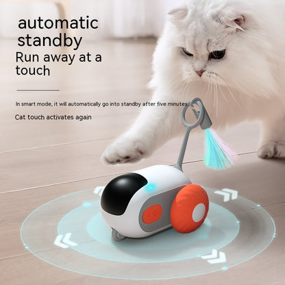 Remote Control Interactive Cat Car Toy USB Charging Chasing Automatic Self-moving Remote Smart Control Car Interactive Cat Toy Pet Products - Xmaker