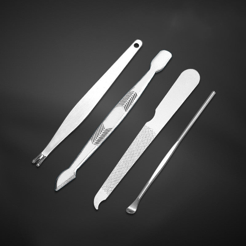 Stainless steel manicure tool set