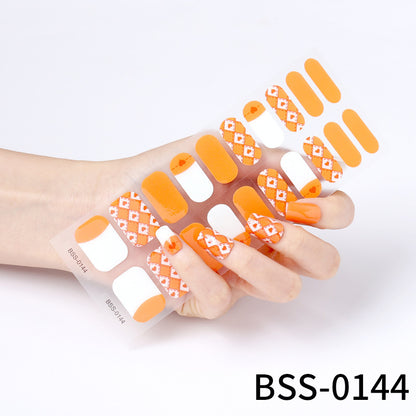 Gel Nail Stickers 3d Semi-cured Nail Stickers UV Nail Semi-baked Nail Stickers Paper - Xmaker