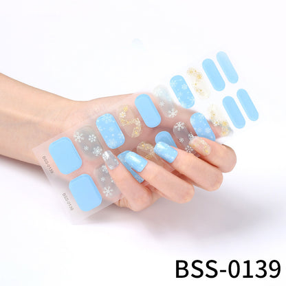 Gel Nail Stickers 3d Semi-cured Nail Stickers UV Nail Semi-baked Nail Stickers Paper - Xmaker