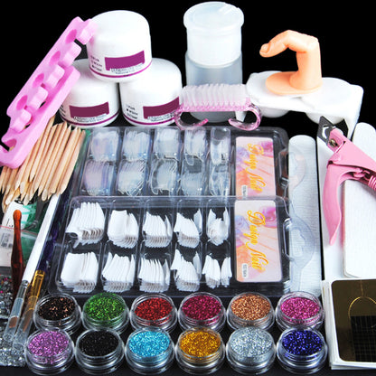 Nail Kit Acrylic Power and Liquid Set Nail Decorations Tool set