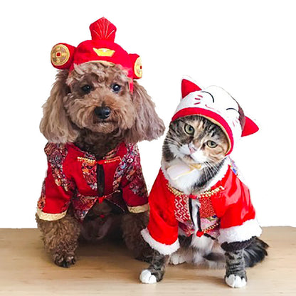 Funny Pet Dog Cat  Costume Warm Hat Photo Props Headwear - Xmaker