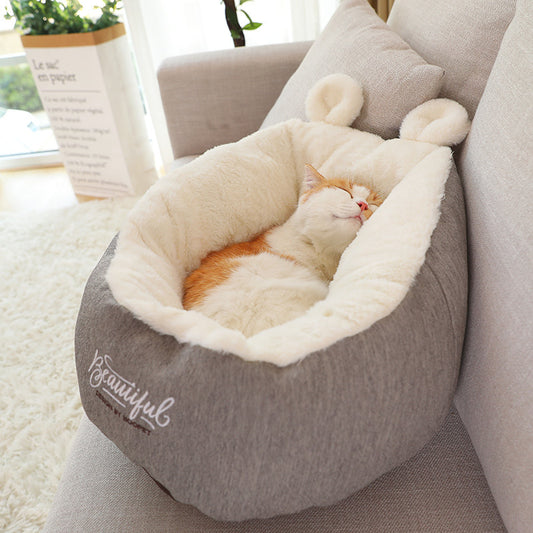 Pet Dog Bed Warming Soft Sleeping Bag Cushion Puppy Kennel - Xmaker