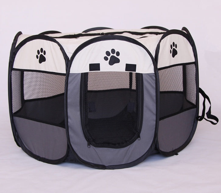 Fast folding octagonal pet fence, 600D Oxford cloth, waterproof and catching cat, dog cage, pet cage - Xmaker