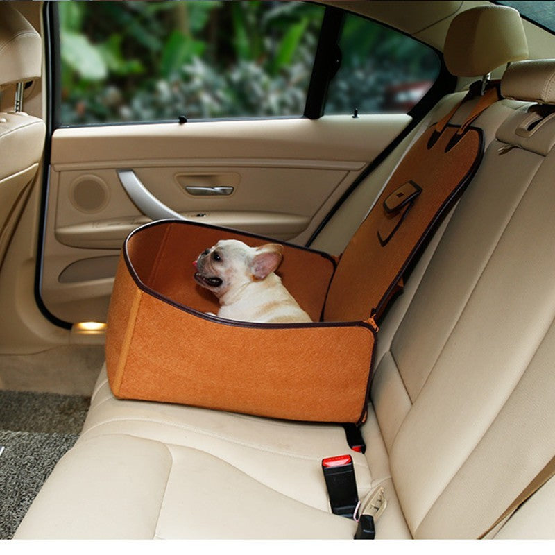 Retro Dual-purpose Pet Car Mat Front Seat Cushion - Xmaker