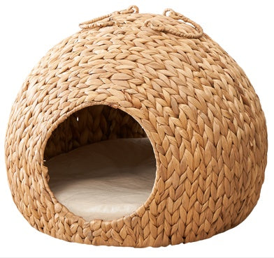 Weaving Rattan Circular Cat Bed - Xmaker