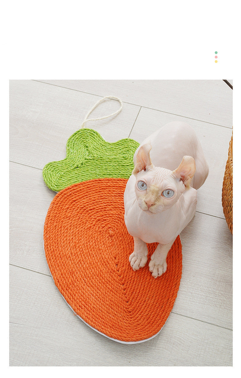 Cat Supplies Watermelon Cat Linen Mat Cat Daily Necessities Sisal Cat Claw Board - Xmaker