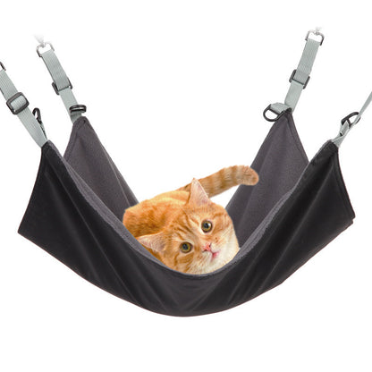 Small Cat And Dog Hanging Hammocks Can Be Used The Four Seasons With Plush And Waterproof Nylon Layer For Hanging Pet Supplies Pet Products - Xmaker