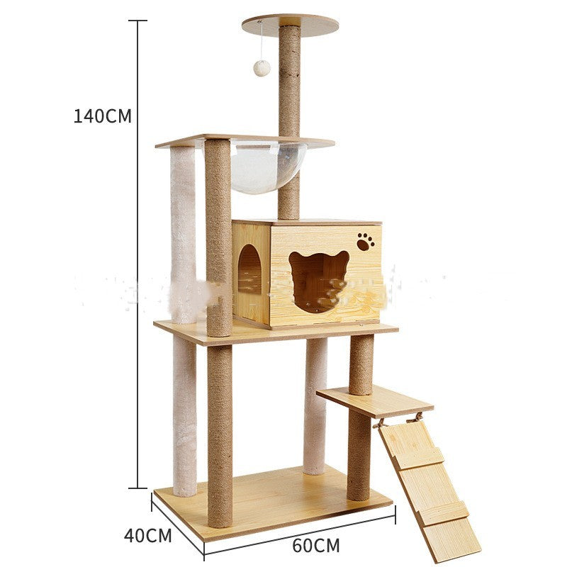 Cat Crawl Nest Scratching Board Tree Supplies Pet Toy Space Capsule - Xmaker