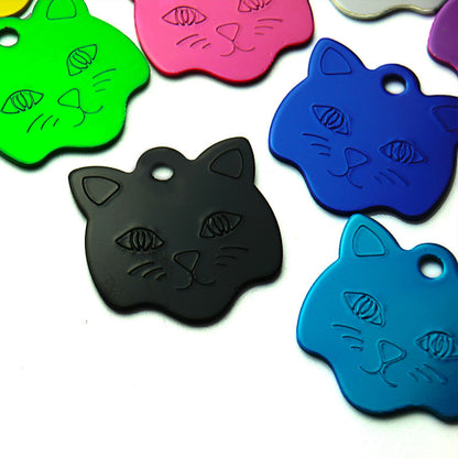 Cat head alumina pet tag - Xmaker