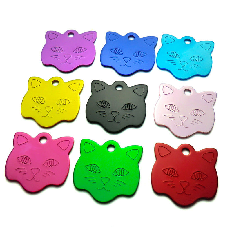 Cat head alumina pet tag - Xmaker