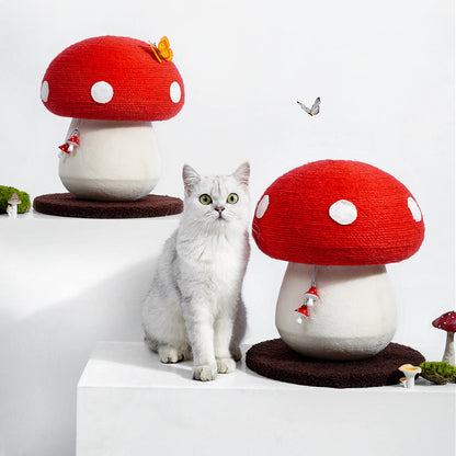 Cat Scratch Board Mushroom Red Umbrella Scratching Board Cat Toy - Xmaker