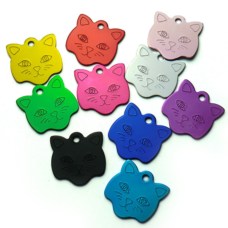 Cat head alumina pet tag - Xmaker