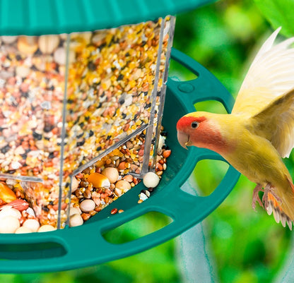 Outdoor Garden Hanging Transparent Bird Feeder - Xmaker