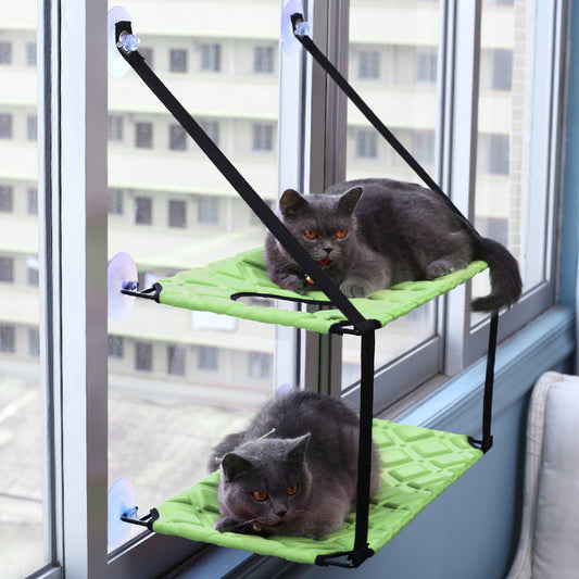 Cat Hammock Window Resting Seat Perch Cat Bed for Indoor Cats Sleeping - Xmaker