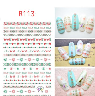 Christmas nail decals ornaments nail stickers - Xmaker