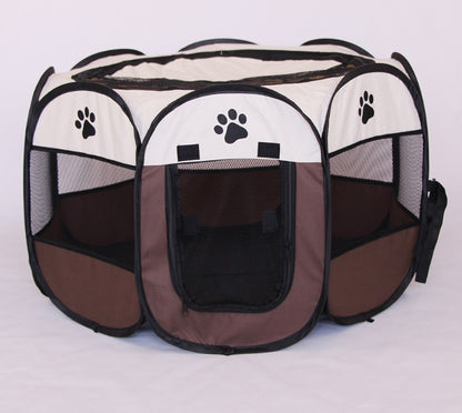 Fast folding octagonal pet fence, 600D Oxford cloth, waterproof and catching cat, dog cage, pet cage - Xmaker