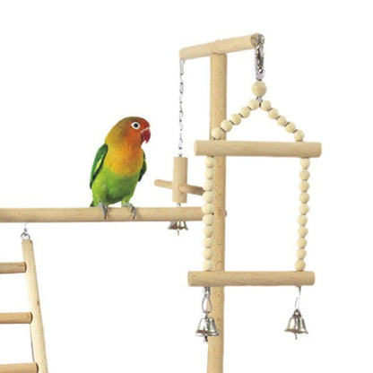 Wooden Small Cockatiel Floor Parrot Standing Stand - Xmaker