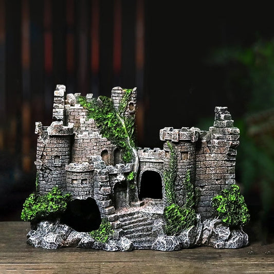 Fish tank resin castle decoration - Xmaker