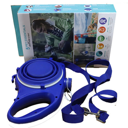 Pet Supplies With Water Bottle, Cup, Pet Rope - Xmaker