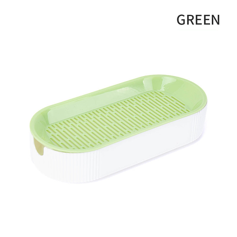 Hydroponic Cat Grass Box Plastic Tray Cat Grass Growing Kit Cat Grass Planter Hydroponic Cat Grass Box Cat Grass Sprouter Tray Interactive Cat Toy Window Planter Soilless For Pet Cat Plastic Plant Pot - Xmaker