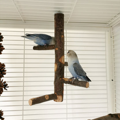 Parrot Bird Wood Stand Pole Toy - Xmaker