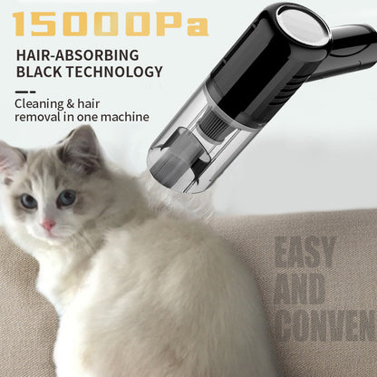 Dogs And Cats Pet Hair Suction Dry And Wet Dual-use Car Handheld Small Vacuum Cleaner Pet Hair Removal Supplies - Xmaker