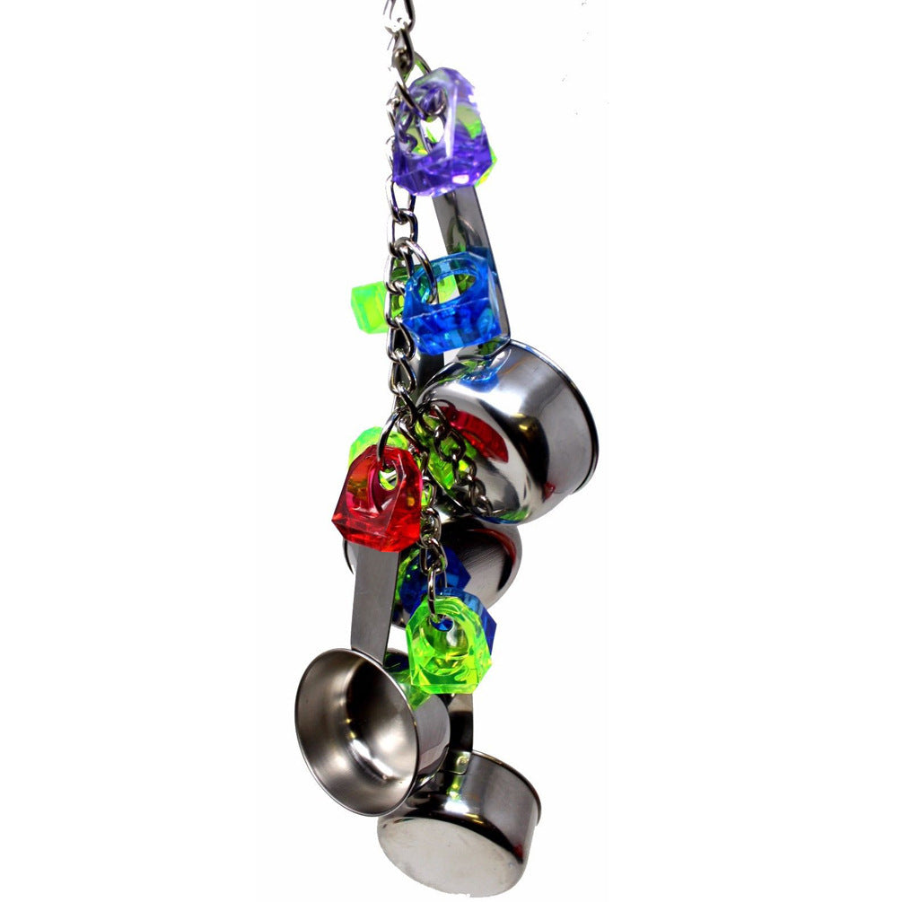 Parrot Bite Stainless Steel Four-pot String Toy - Xmaker