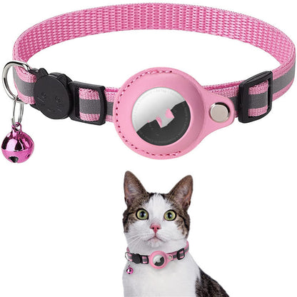 Reflective Collar Waterproof Holder Case For Airtag Air Tag Airtags Protective Cover Cat Dog Kitten Puppy Nylon Collar - Xmaker