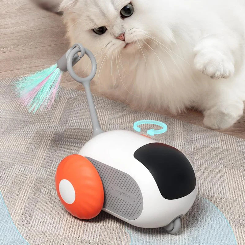 Remote Control Interactive Cat Car Toy USB Charging Chasing Automatic Self-moving Remote Smart Control Car Interactive Cat Toy Pet Products - Xmaker