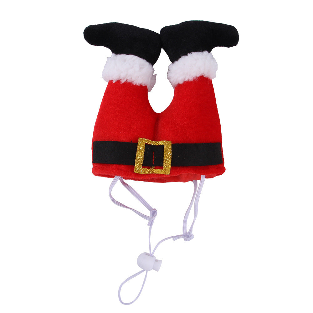 Dog Cat Christmas Costume Christmas Hat For Pet Outfit For Small Dogs Cute Fleece Hat Party Event Apparel Funny Clothes Accessory - Xmaker