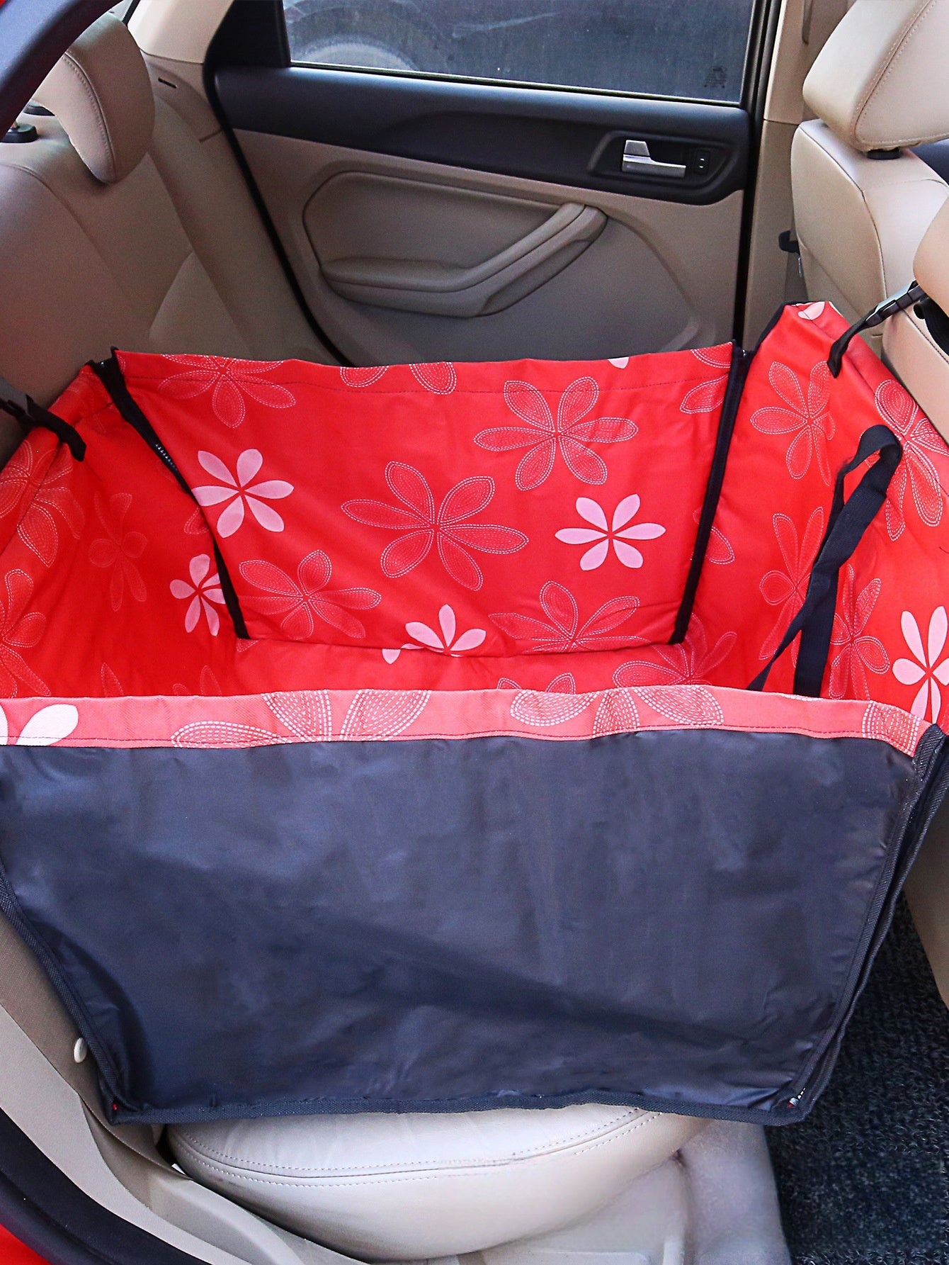 Rear Printed Double Layer Waterproof Pet Car Mat Pet Cat Dog Protection Pet Hanging Basket - Xmaker