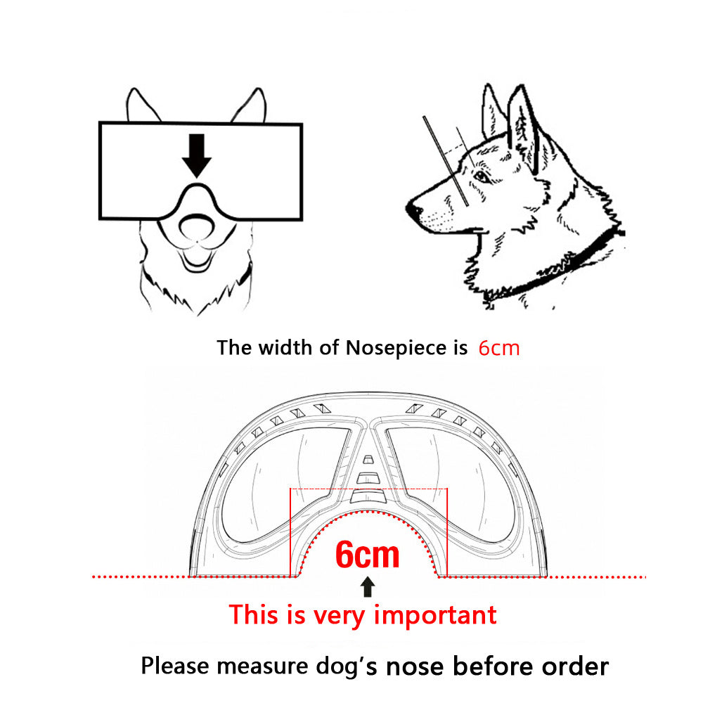 Dog Glasses Waterproof Snow-Proof Pet Goggles Soft Frame Comfortable Sunglasses For German Shepherd Dog - Xmaker