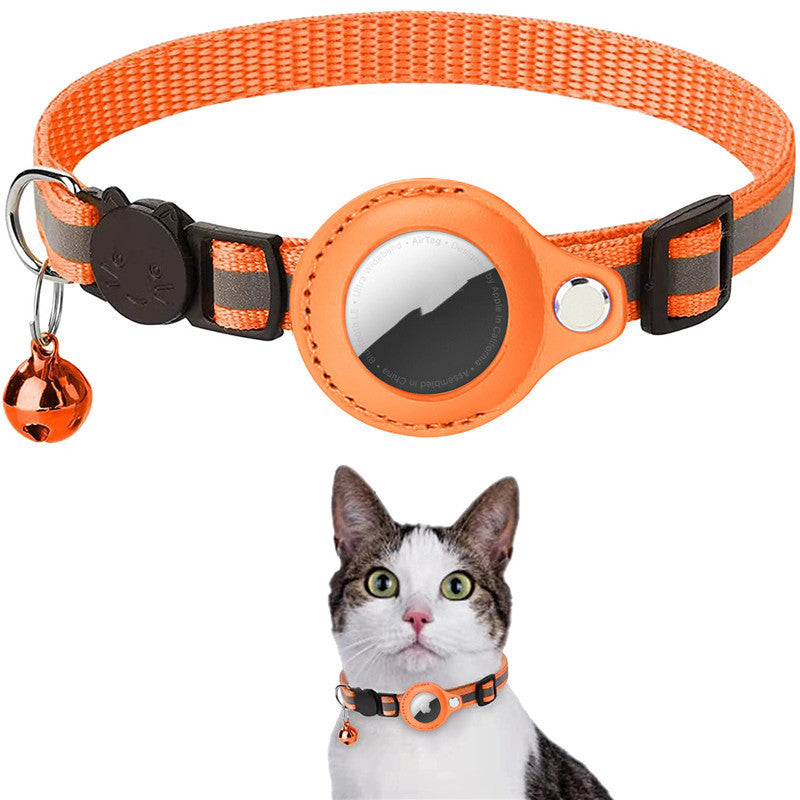 Reflective Collar Waterproof Holder Case For Airtag Air Tag Airtags Protective Cover Cat Dog Kitten Puppy Nylon Collar - Xmaker