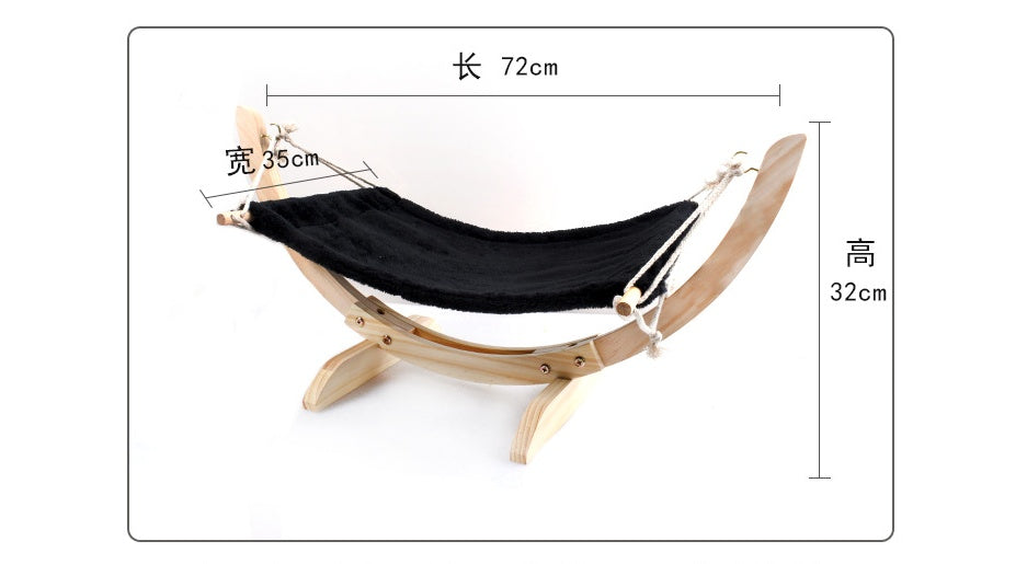 Cat Hammock Wooden Bed Pet Supplies - Xmaker