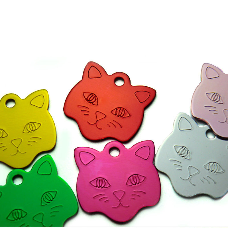 Cat head alumina pet tag - Xmaker