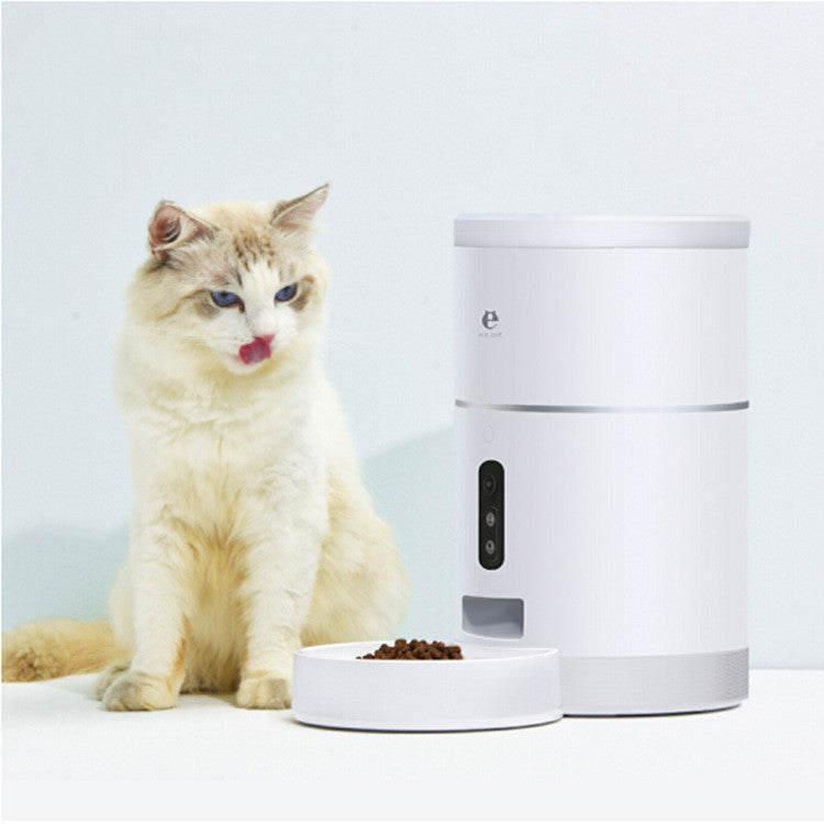 Pet Dog Cat Food Dispenser Bowl with Camera Wide Angle Automatic Pet Feeder Food Bowl APP Control Pet Accessories - Xmaker