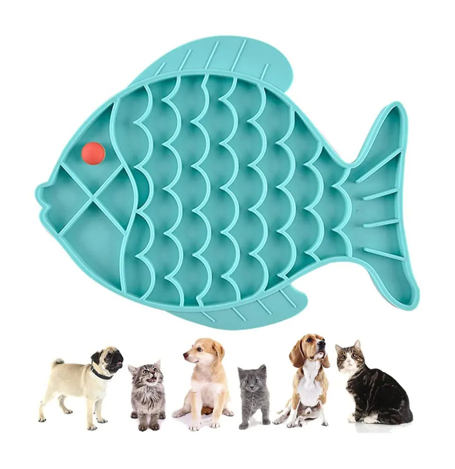 Silicone Lick Mat For Pet Dogs Slow Food Plate Rice Bowl For Small Medium Dog Anti Gulping Choking Feeder Puppy Treat Dispenser - Xmaker