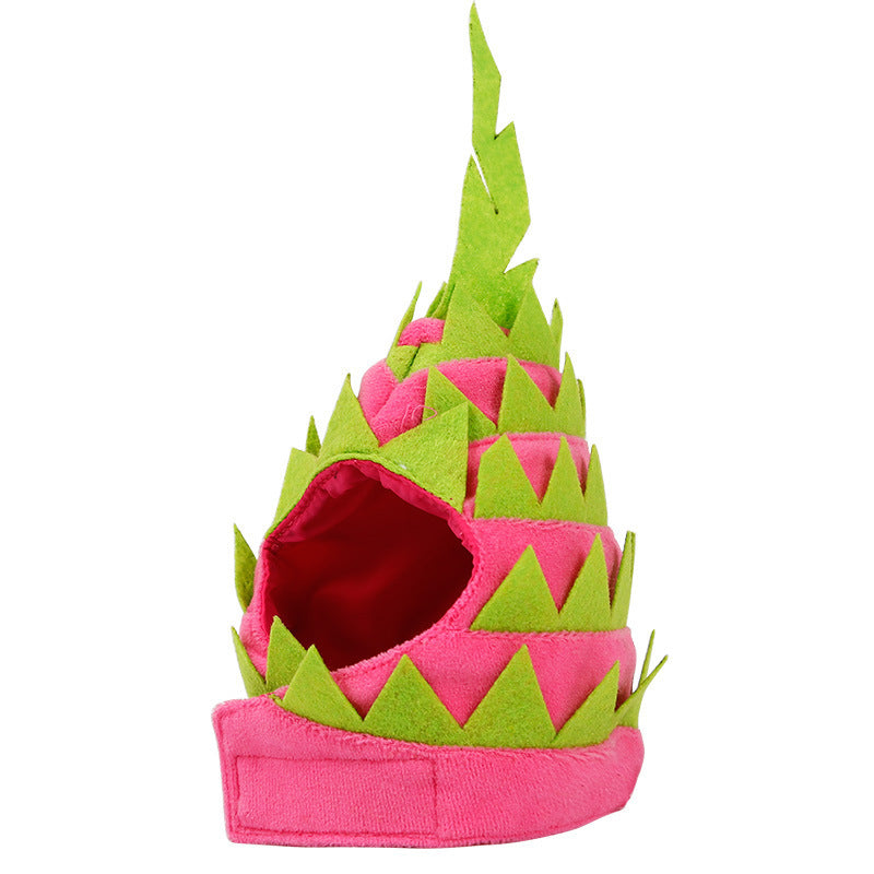 Pitaya Fruit Design Pet Hat Dog Cat Puppy Halloween Party Costumes - Xmaker