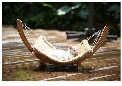 Cat Hammock Wooden Bed Pet Supplies - Xmaker