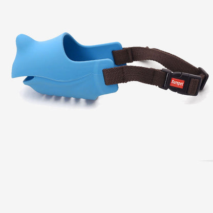 Rhino shape adjustable silicone dog muzzle - Xmaker