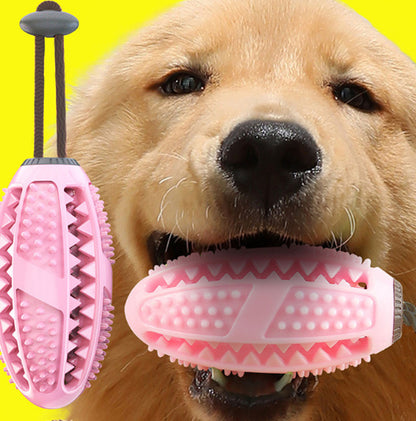 Dog Toys Silicon Suction Cup Tug Interactive Dog Ball Toy For Pet Chew Bite Tooth Cleaning Toothbrush Feeding Pet Supplies - Xmaker