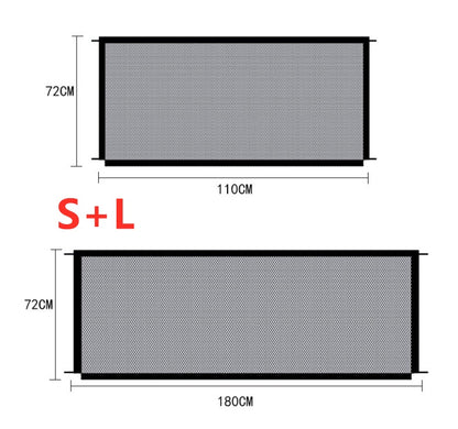 Pet Protection Fence Nylon Foldable Dog Isolation - Xmaker