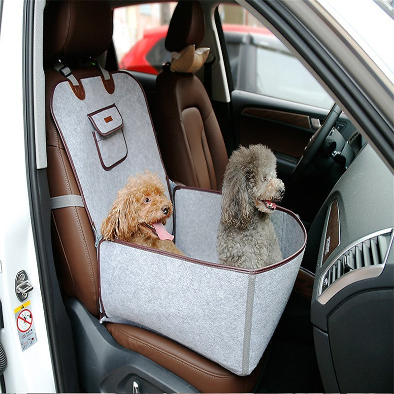 Retro Dual-purpose Pet Car Mat Front Seat Cushion - Xmaker