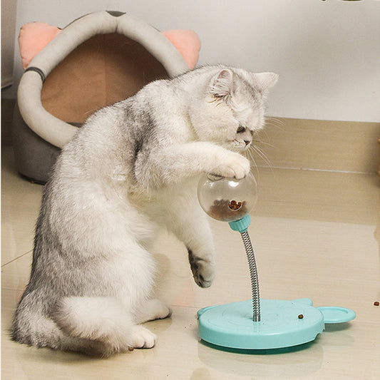 Pet Feeder Cat Toy Pets Leaking Food Ball Self-Playing Tumbler Funny Swing Feeder Puzzle Toys Playing Training Dispenser Bowl - Xmaker